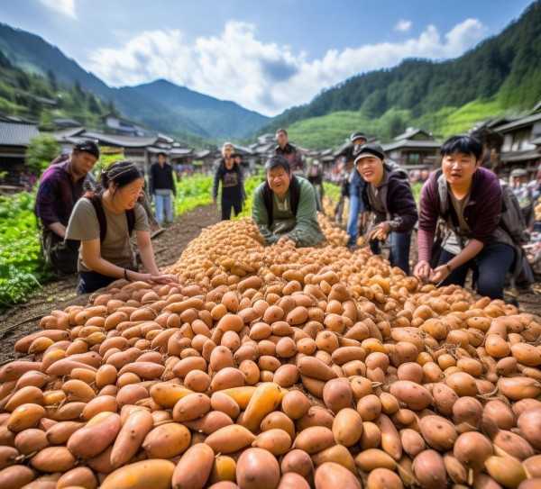 中国红薯美食地图，探寻最佳产地，揭秘哪里的红薯最诱人,探寻美食之旅，揭秘我国红薯最佳产地，哪里的红薯最好吃？,风味,美食之旅,第1张