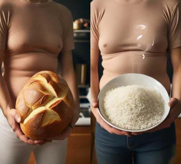 主食大揭秘，面包还是米饭？哪种更容易导致体重增加？,面包与米饭，揭秘哪种主食更容易导致体重增加,米饭,第1张