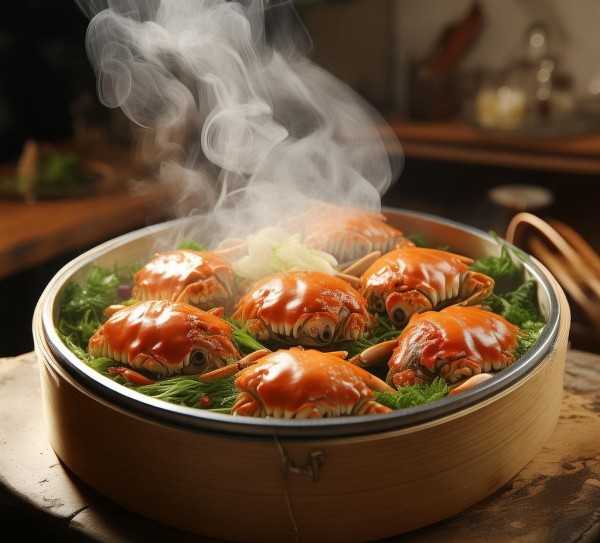 家常蒸大闸蟹，轻松掌握鲜嫩秘籍,家常美味，如何蒸出鲜嫩可口的大闸蟹,蒸制时间,第1张