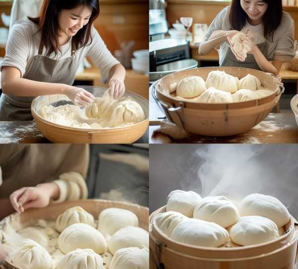 轻松学会，发面馒头做法，解锁松软秘诀！,如何发面做馒头，轻松掌握松软秘诀,蒸制时间,第1张