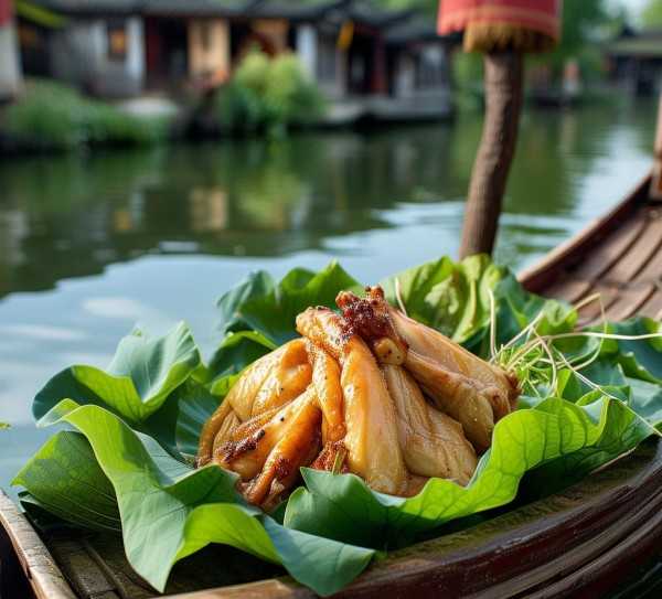 江南水乡特色美食,荷叶鸡的秘密探寻,风味,传承,养生,第1张 江南水乡特色美食,荷叶鸡的秘密探寻,荷叶鸡,探寻江南水乡的独特美食特产,风味,传承,养生,第1张