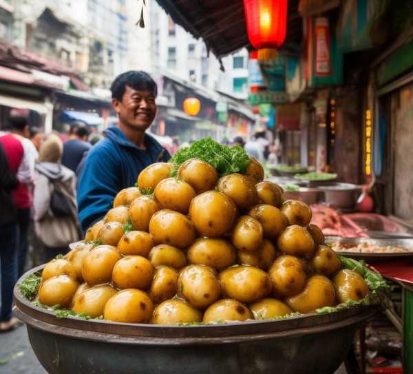 探寻狼牙土豆的美食起源,狼牙土豆，探寻源于何方的美味街头小吃传奇,风味,美食文化,传奇,第1张