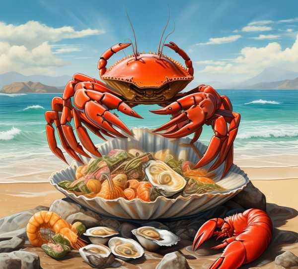 螃蟹的秘密美食之旅,螃蟹吃哪里，揭秘螃蟹的美食天堂,健康饮食,食用禁忌,豆腐,第1张