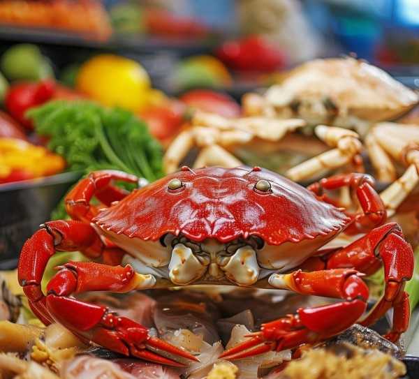 蟹界美味之争，公蟹与母蟹，谁主沉浮？,公蟹与母蟹，谁才是餐桌上的美味佳肴？,母蟹,第1张